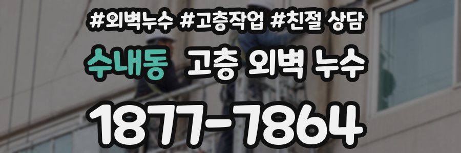수내동 고층 외벽 누수