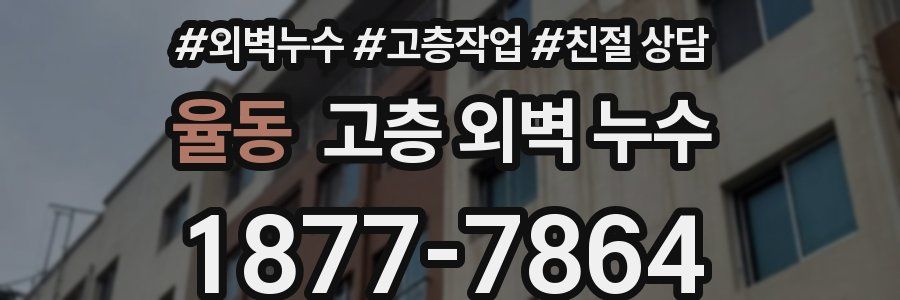 율동 고층 외벽 누수