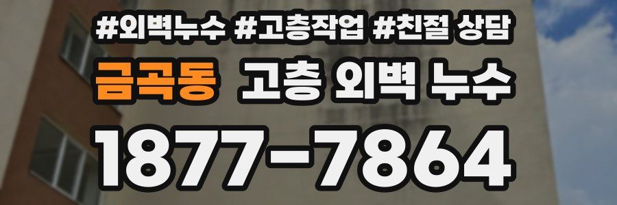 금곡동 고층 외벽 누수
