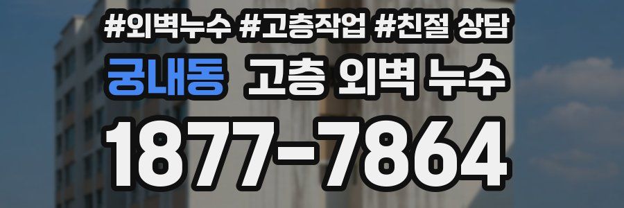 궁내동 고층 외벽 누수