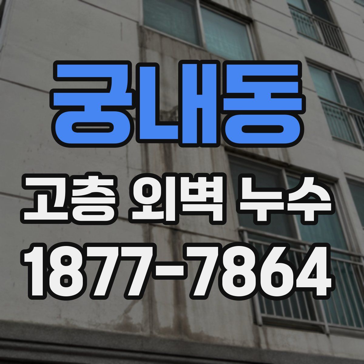 궁내동 고층 외벽 누수