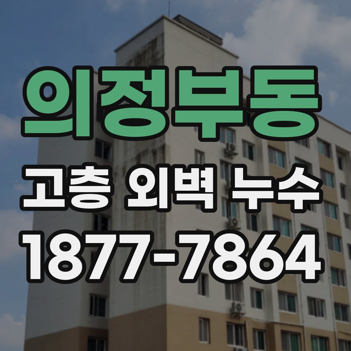 의정부동 고층 외벽 누수