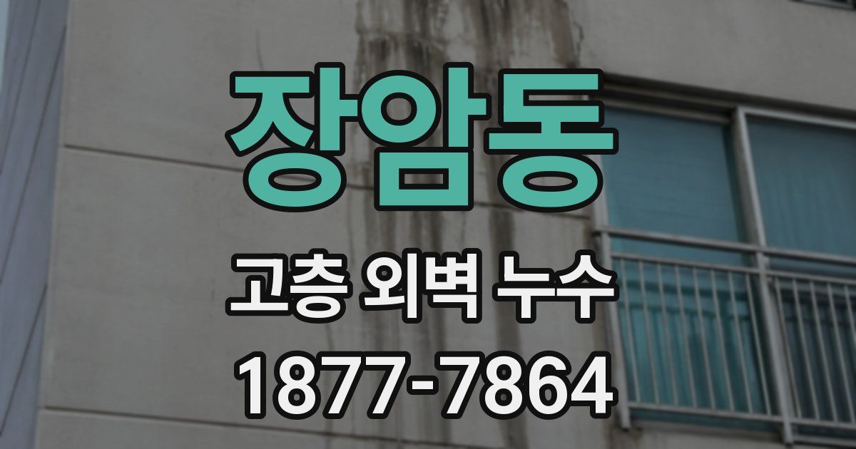 장암동 고층 외벽 누수