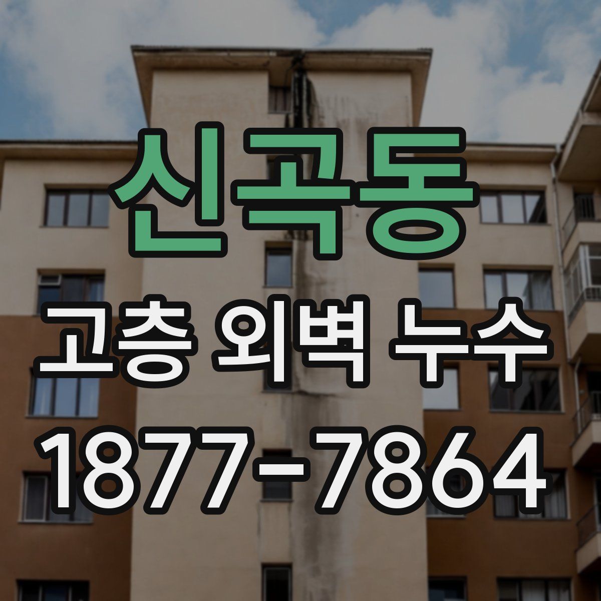 신곡동 고층 외벽 누수