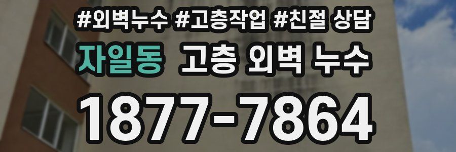 자일동 고층 외벽 누수