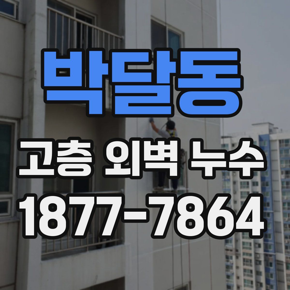 박달동 고층 외벽 누수