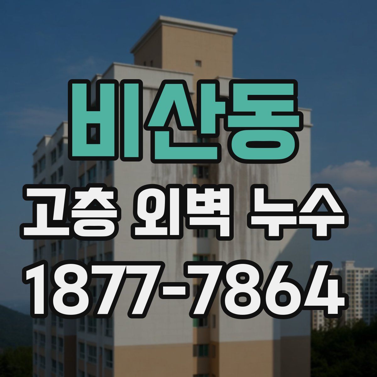 비산동 고층 외벽 누수