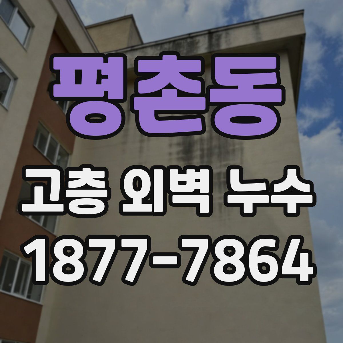 평촌동 고층 외벽 누수