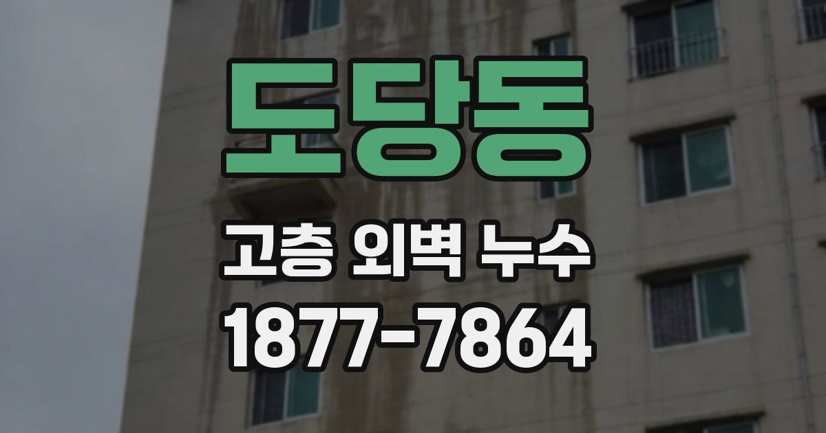 도당동 고층 외벽 누수