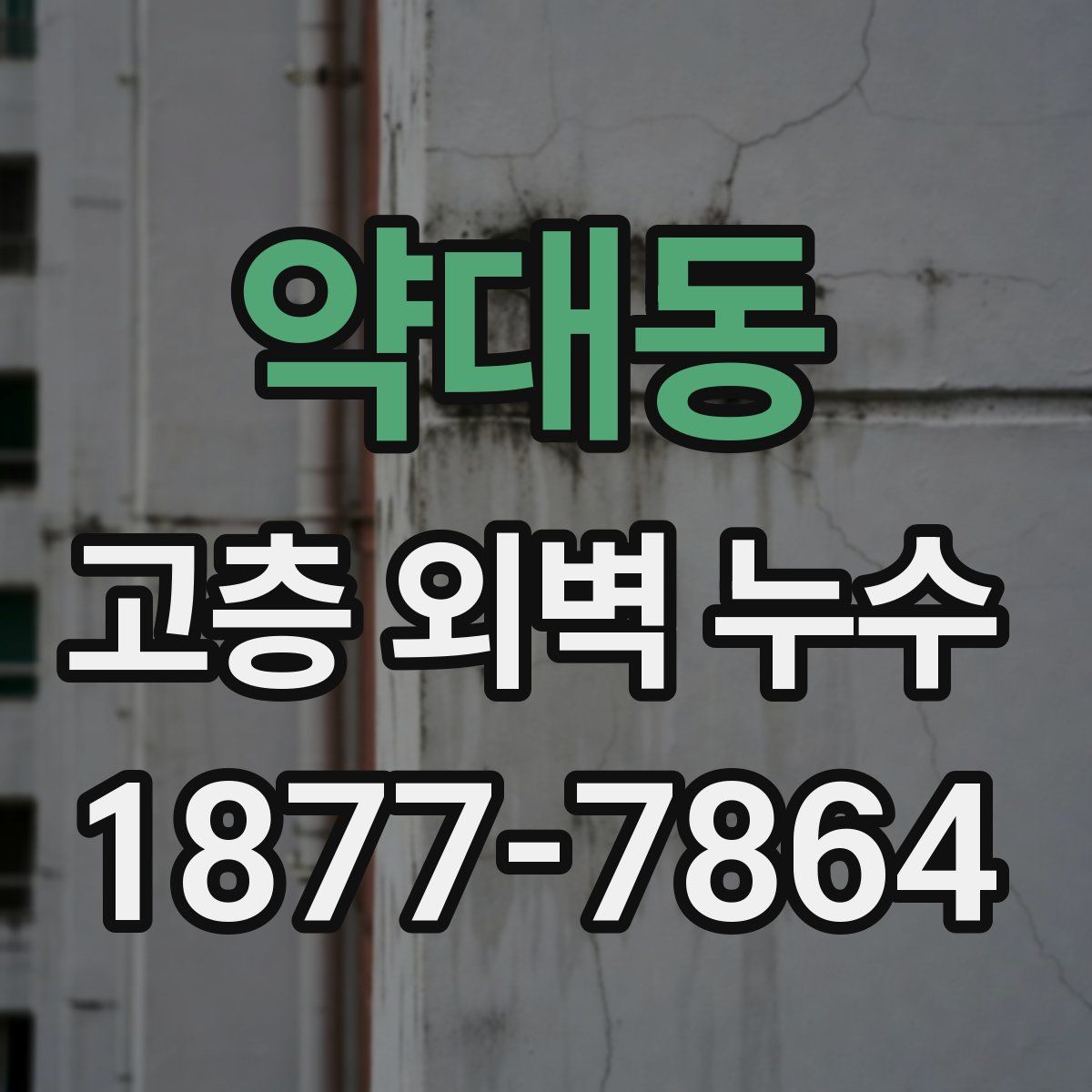 약대동 고층 외벽 누수