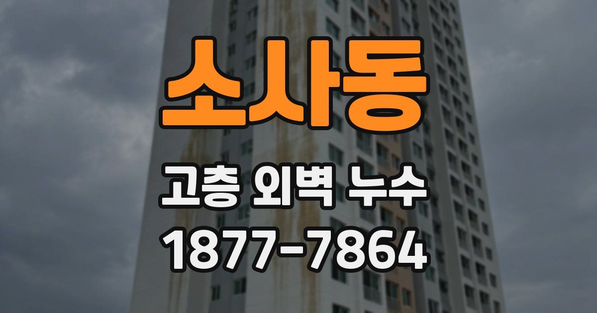 소사동 고층 외벽 누수