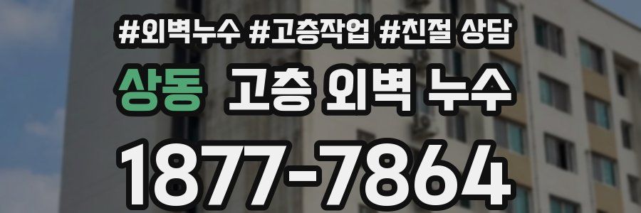 상동 고층 외벽 누수
