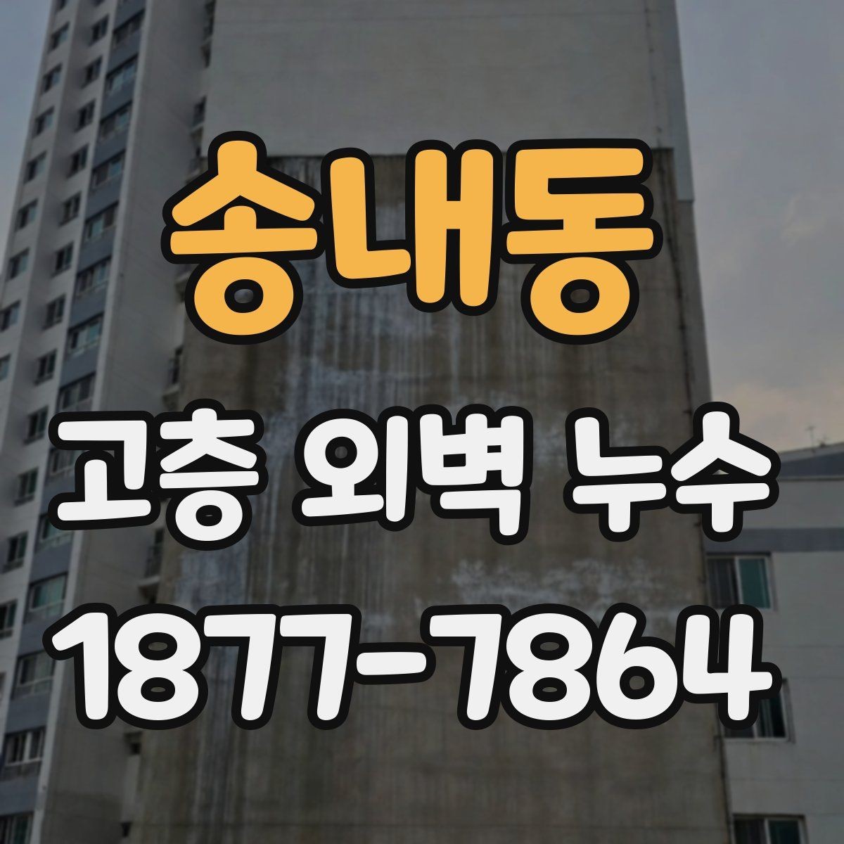 송내동 고층 외벽 누수 해결을 위한 현장 진단 과정