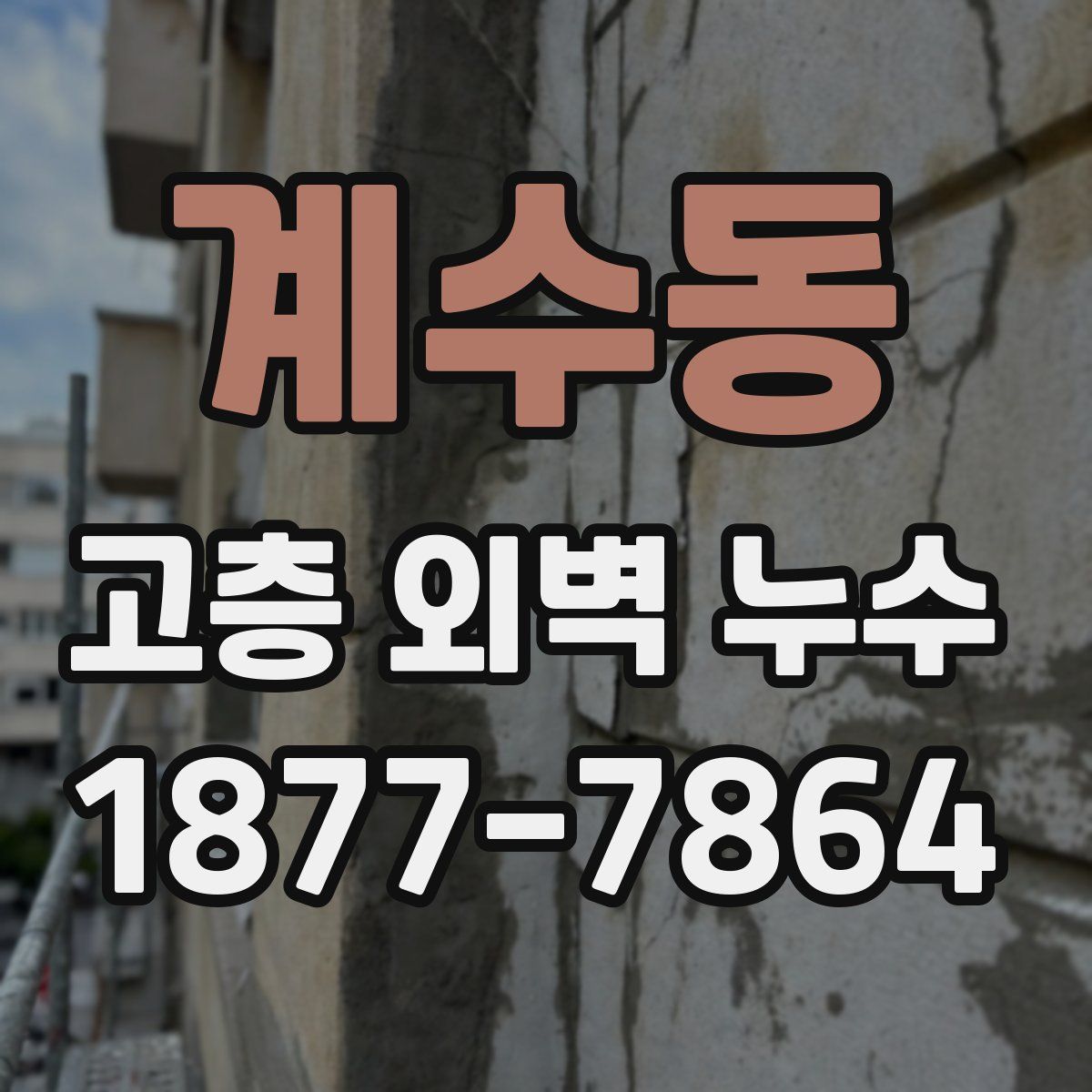 계수동 고층 외벽 누수
