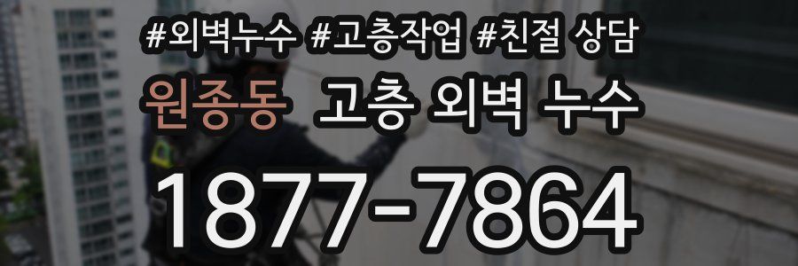 원종동 고층 외벽 누수