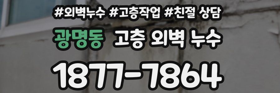 광명동 고층 외벽 누수