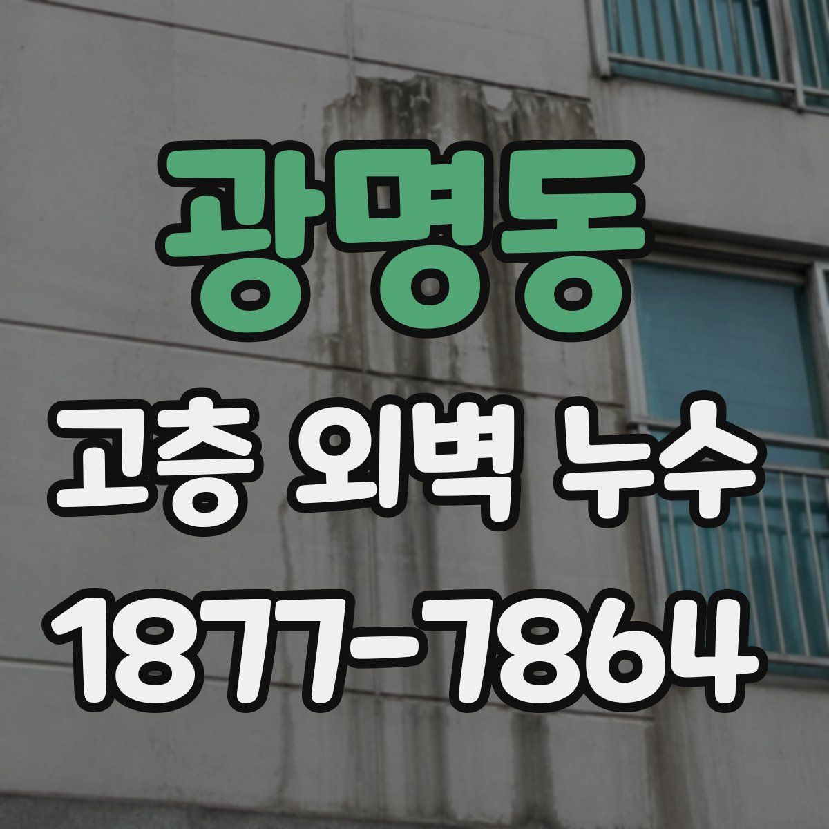 광명동 고층 외벽 누수