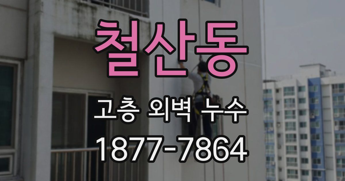철산동 고층 외벽 누수