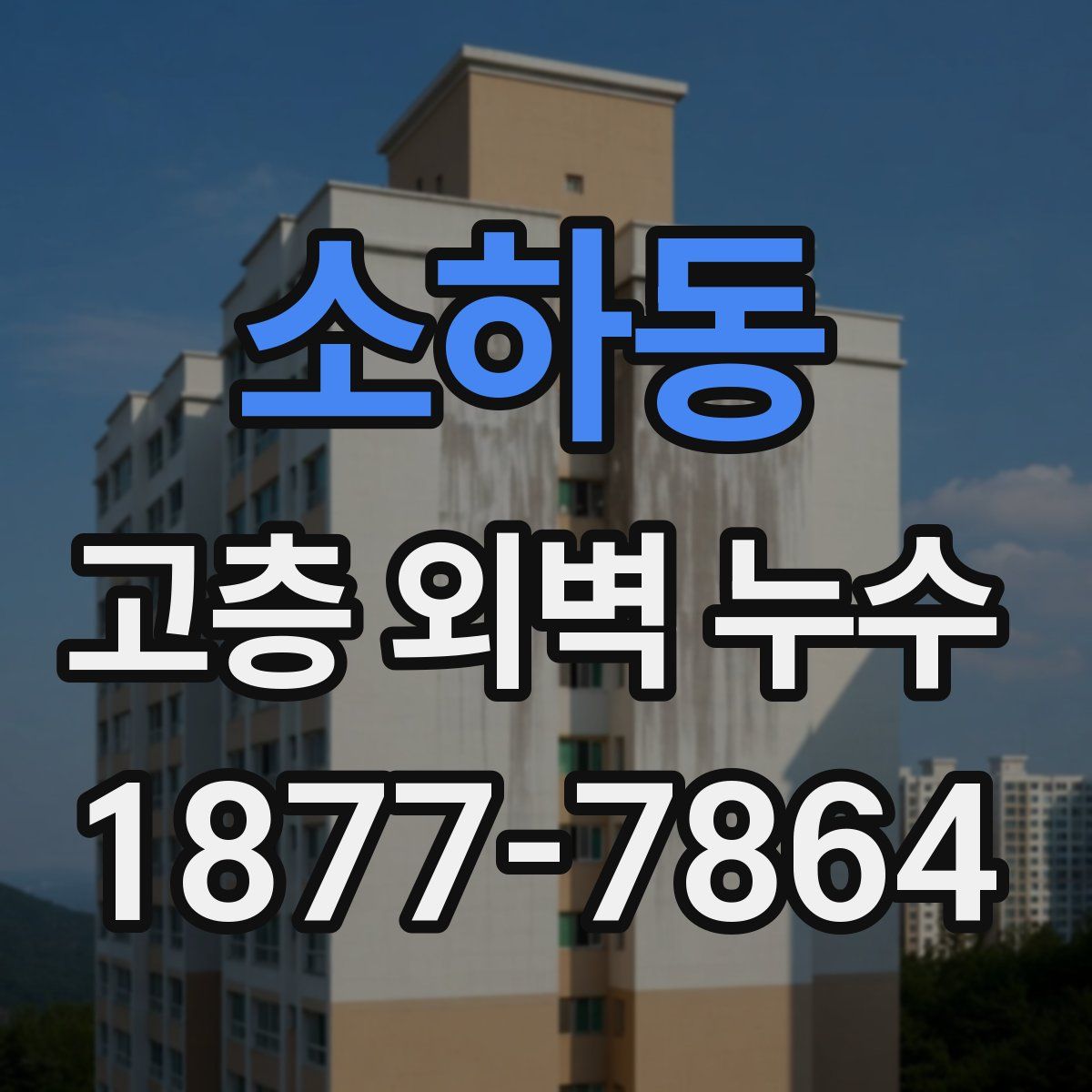 소하동 고층 외벽 누수