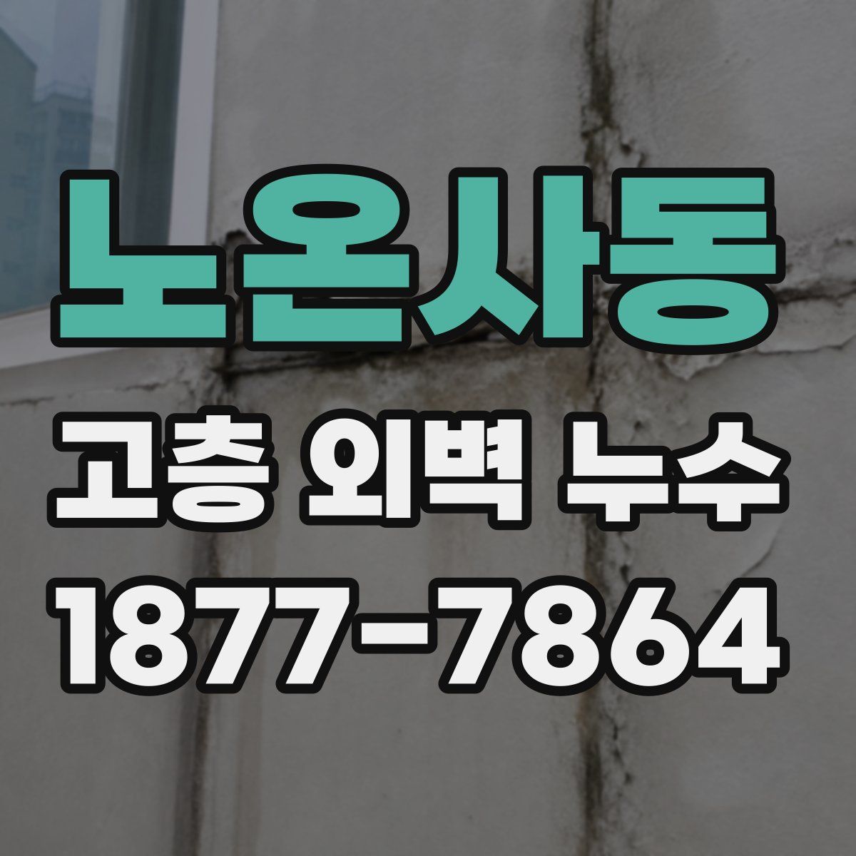 노온사동 고층 외벽 누수