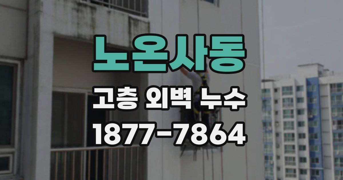 노온사동 고층 외벽 누수