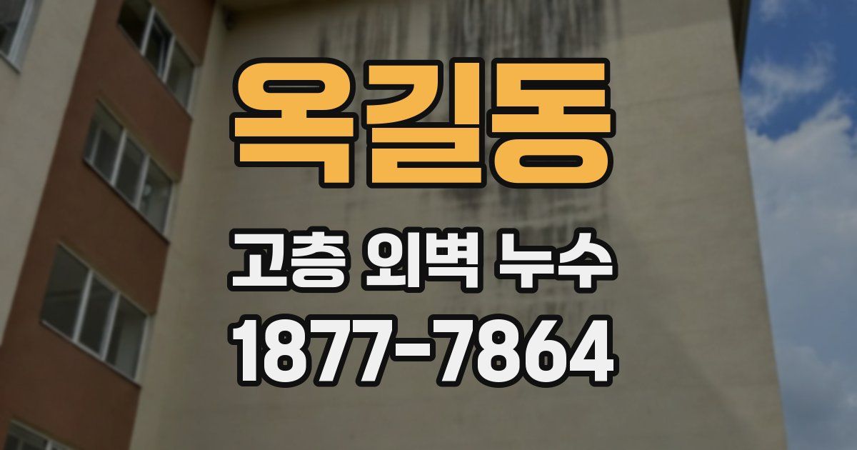 옥길동 고층 외벽 누수