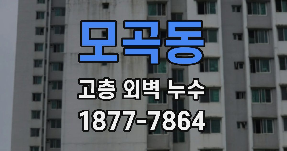 모곡동 고층 외벽 누수