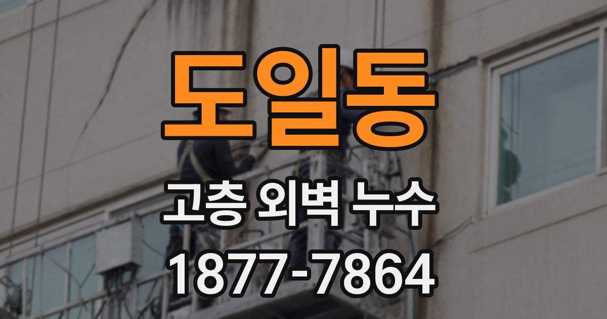 도일동 고층 외벽 누수