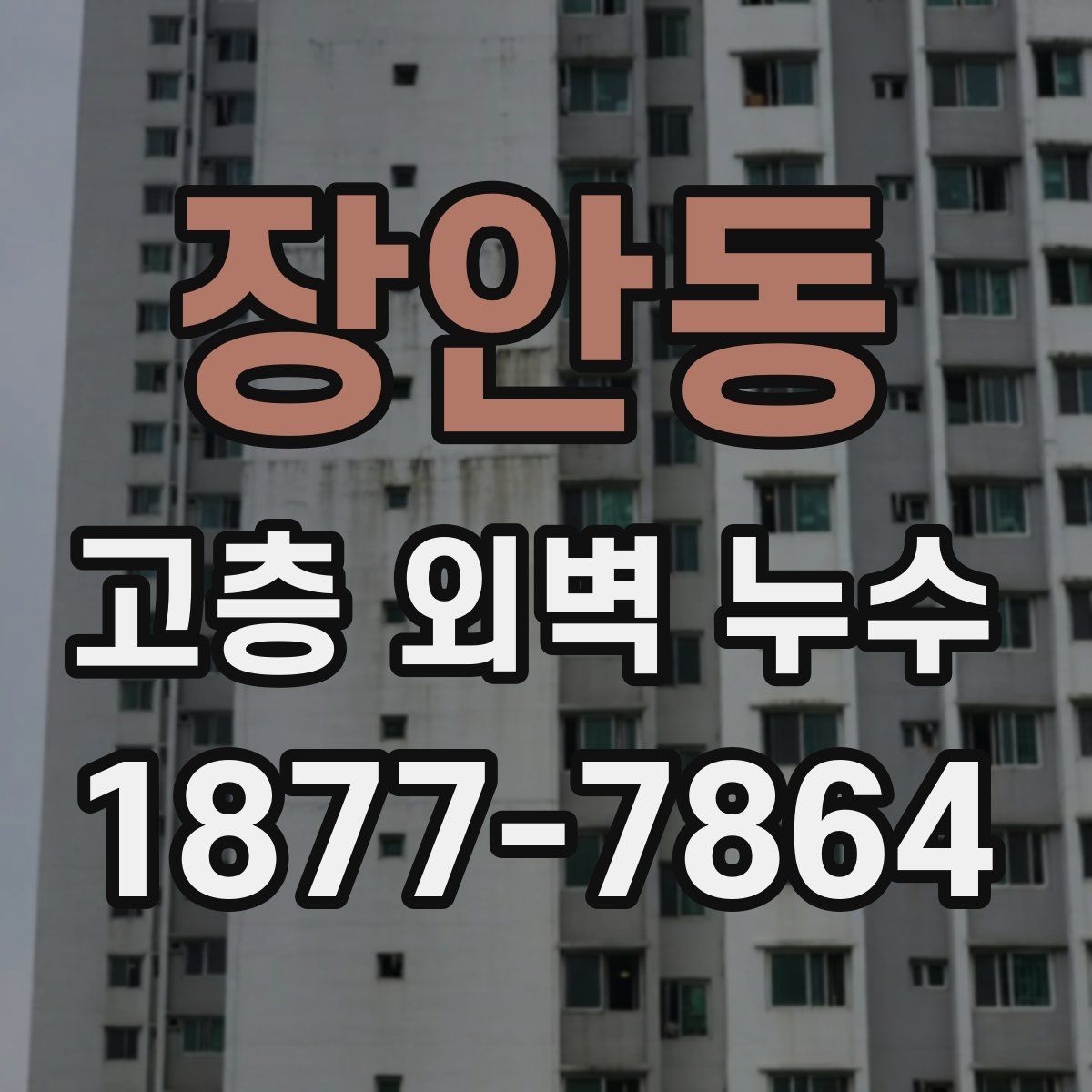 장안동 고층 외벽 누수
