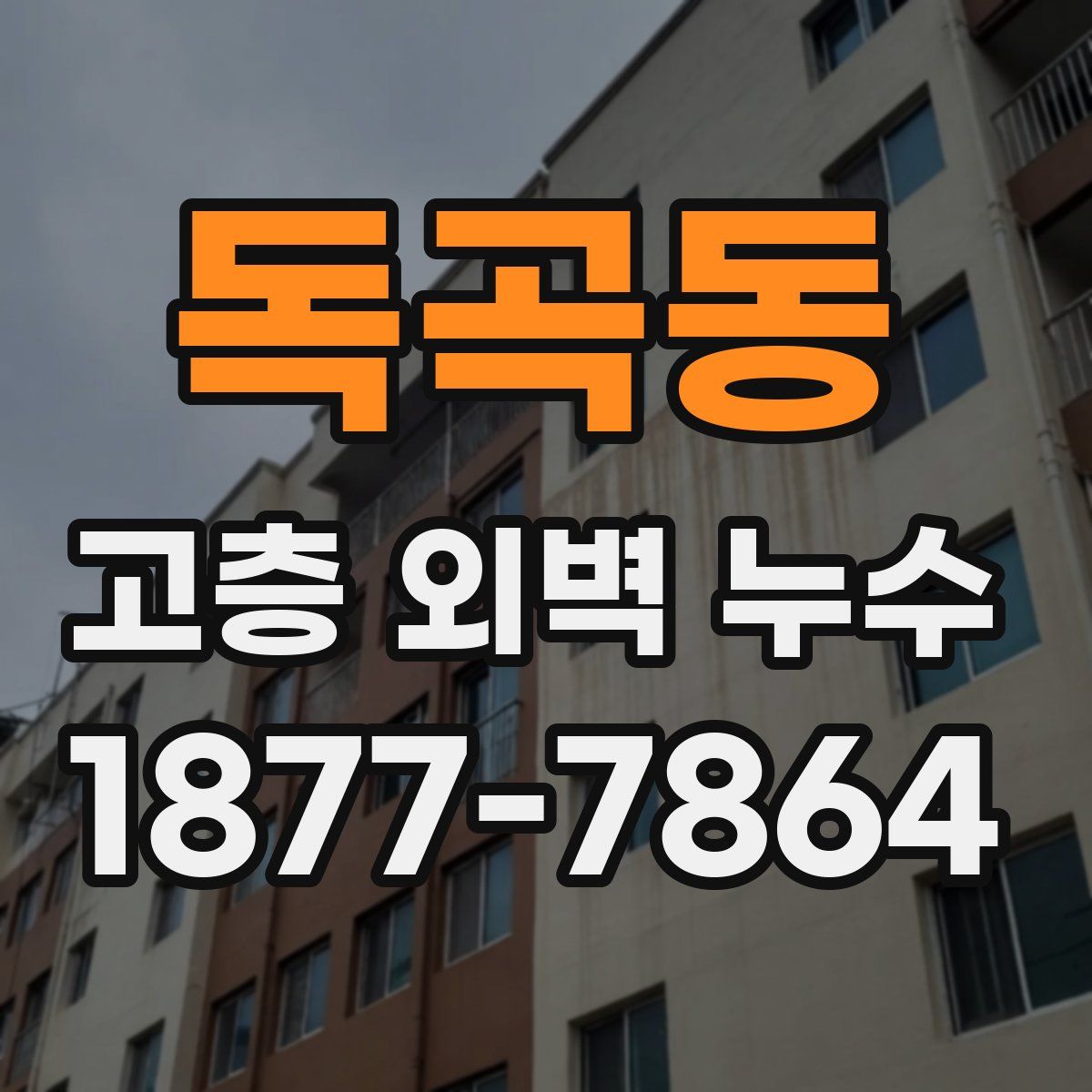 독곡동 고층 외벽 누수