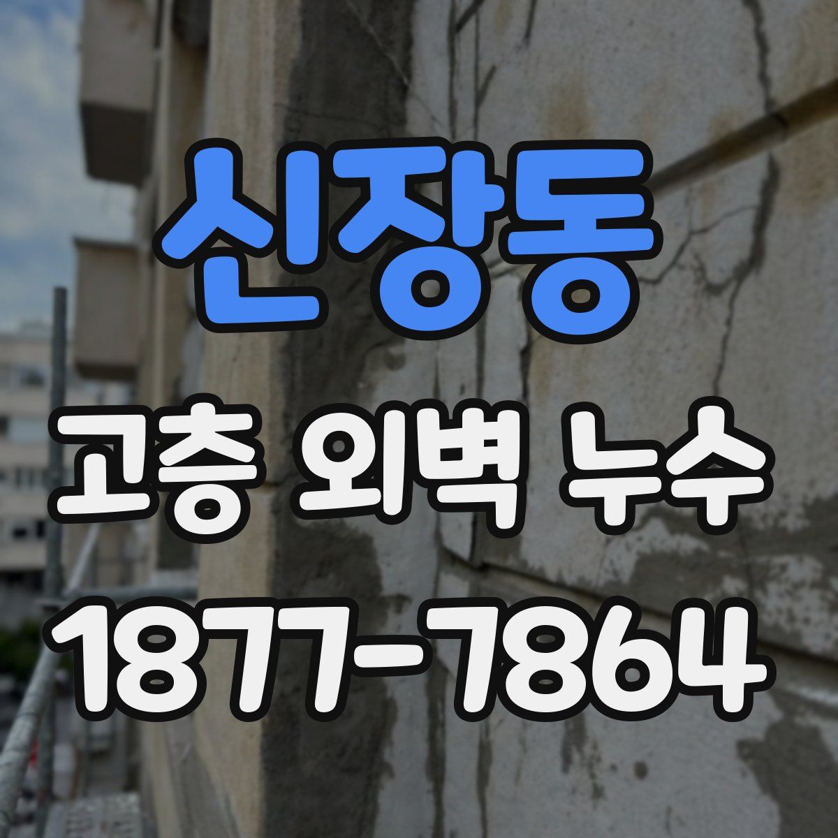 신장동 고층 외벽 누수