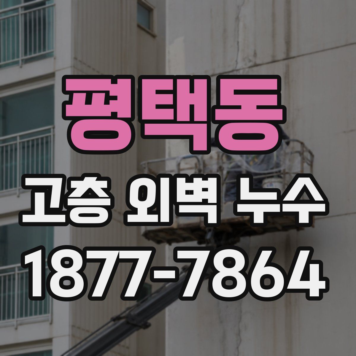 평택동 고층 외벽 누수
