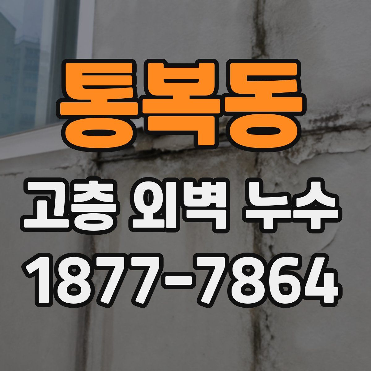 통복동 고층 외벽 누수