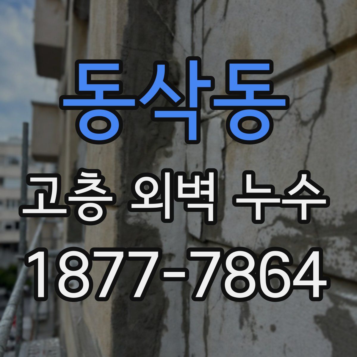 동삭동 고층 외벽 누수