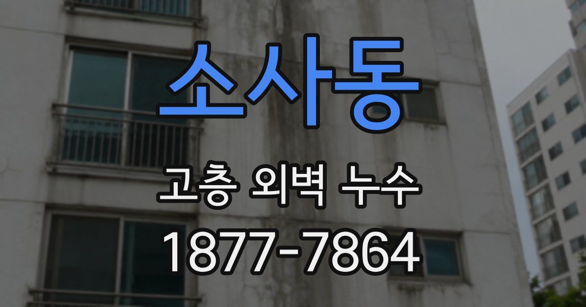 소사동 고층 외벽 누수