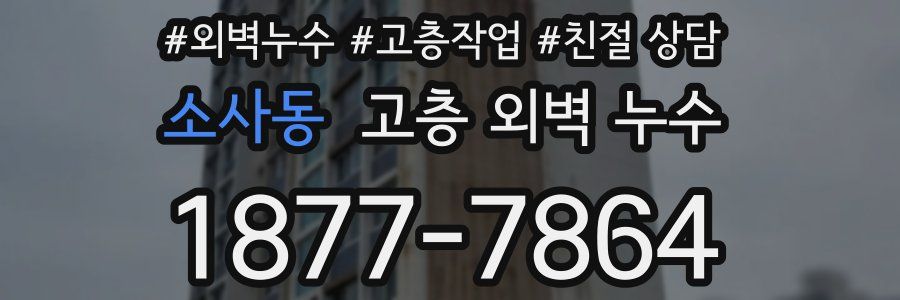 소사동 고층 외벽 누수