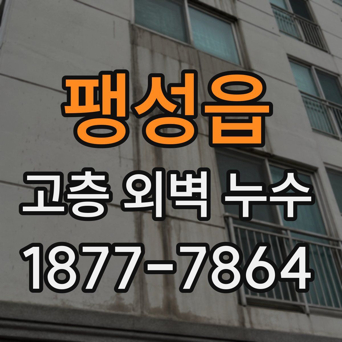 팽성읍 고층 외벽 누수