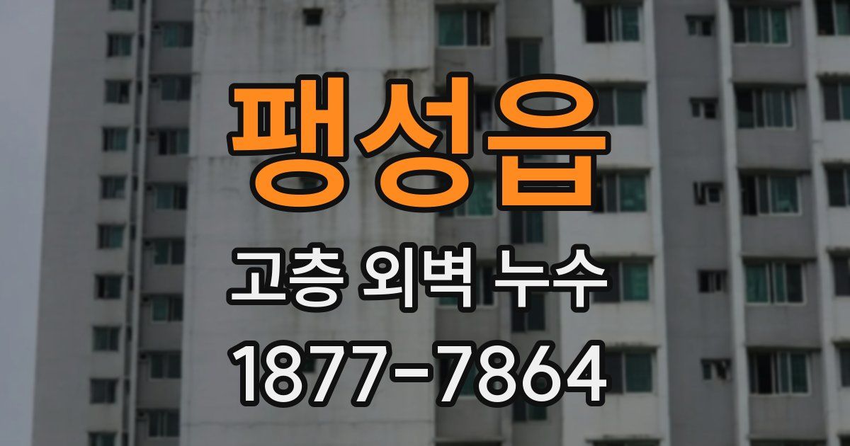 팽성읍 고층 외벽 누수