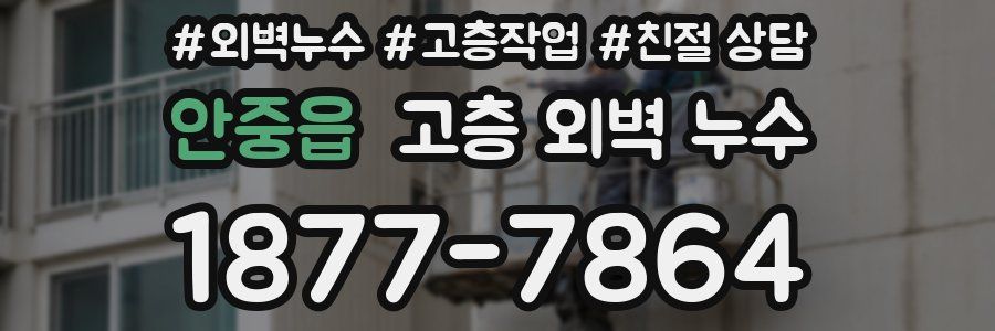안중읍 고층 외벽 누수