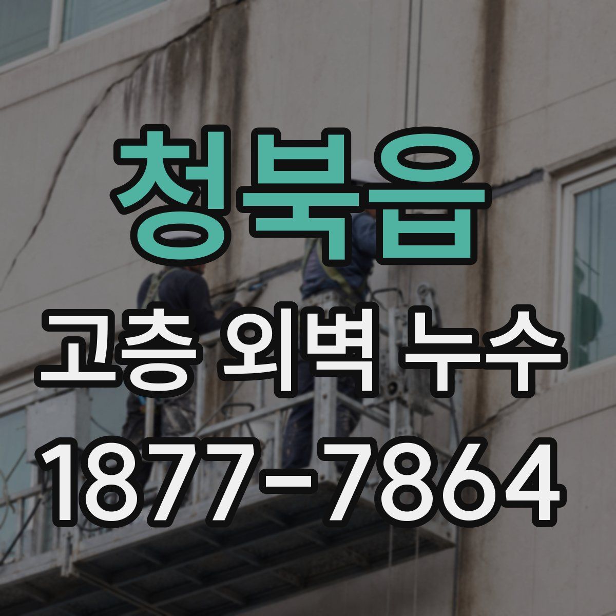 청북읍 고층 외벽 누수