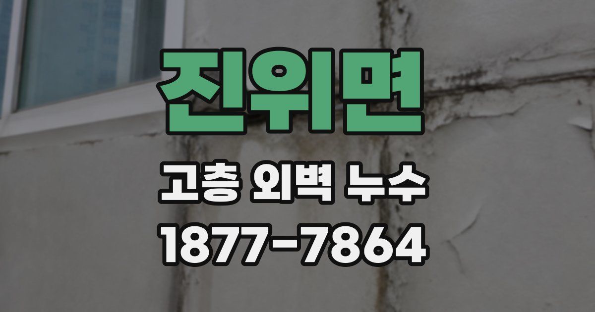 진위면 고층 외벽 누수