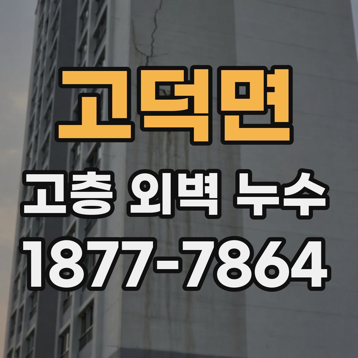 고덕면 고층 외벽 누수