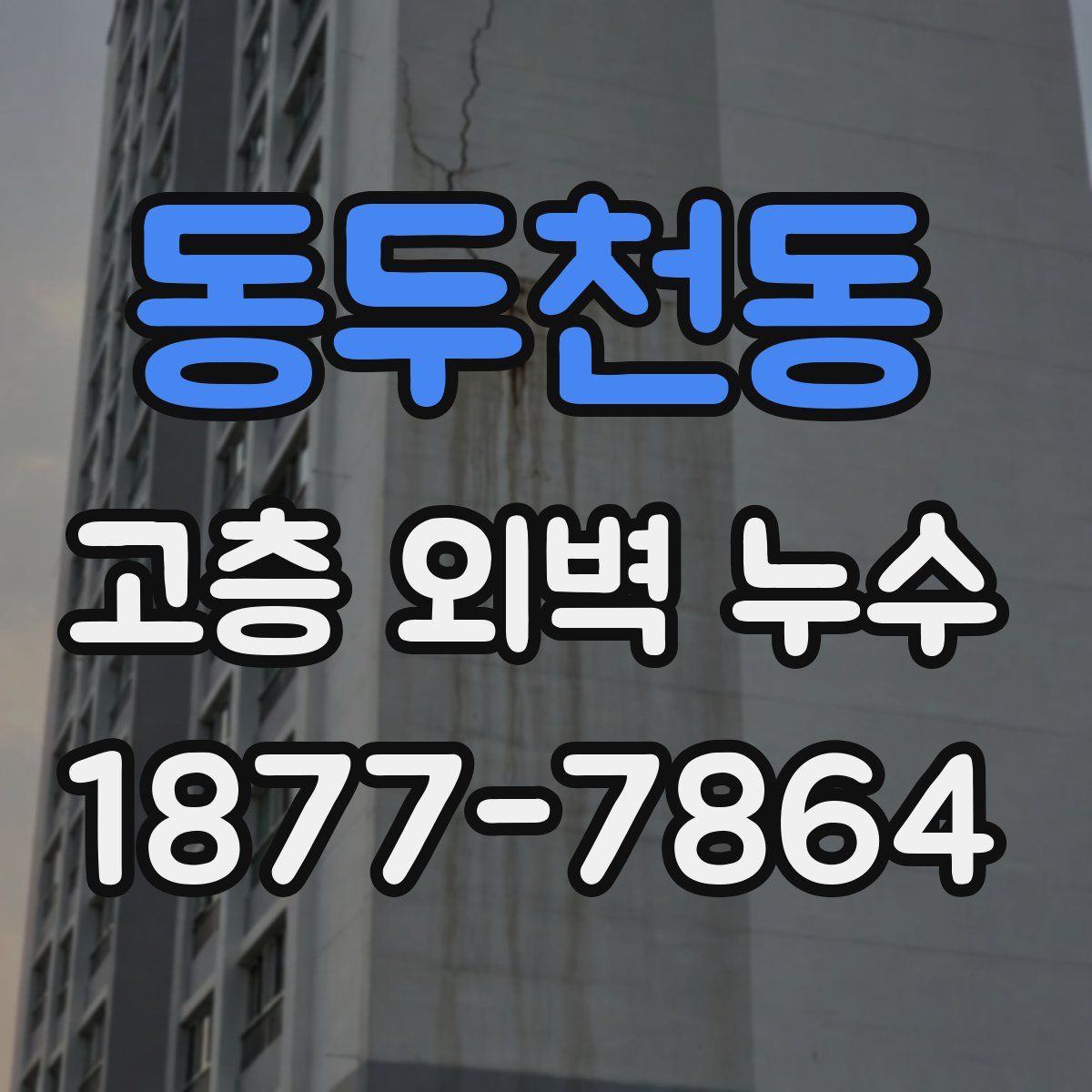 동두천동 고층 외벽 누수