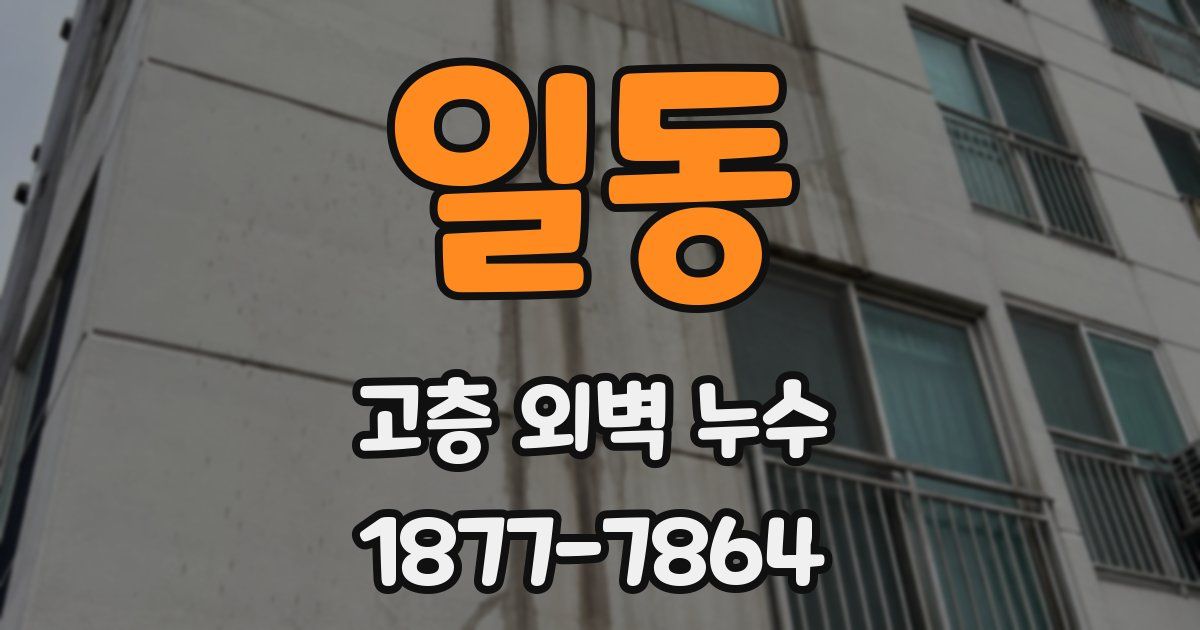 일동 고층 외벽 누수