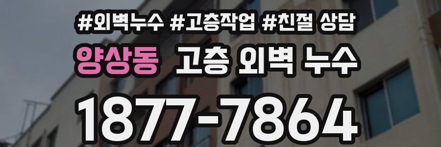 양상동 고층 외벽 누수
