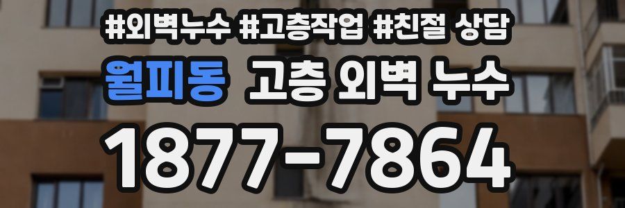 월피동 고층 외벽 누수