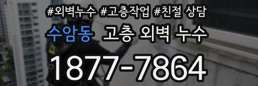 수암동 고층 외벽 누수