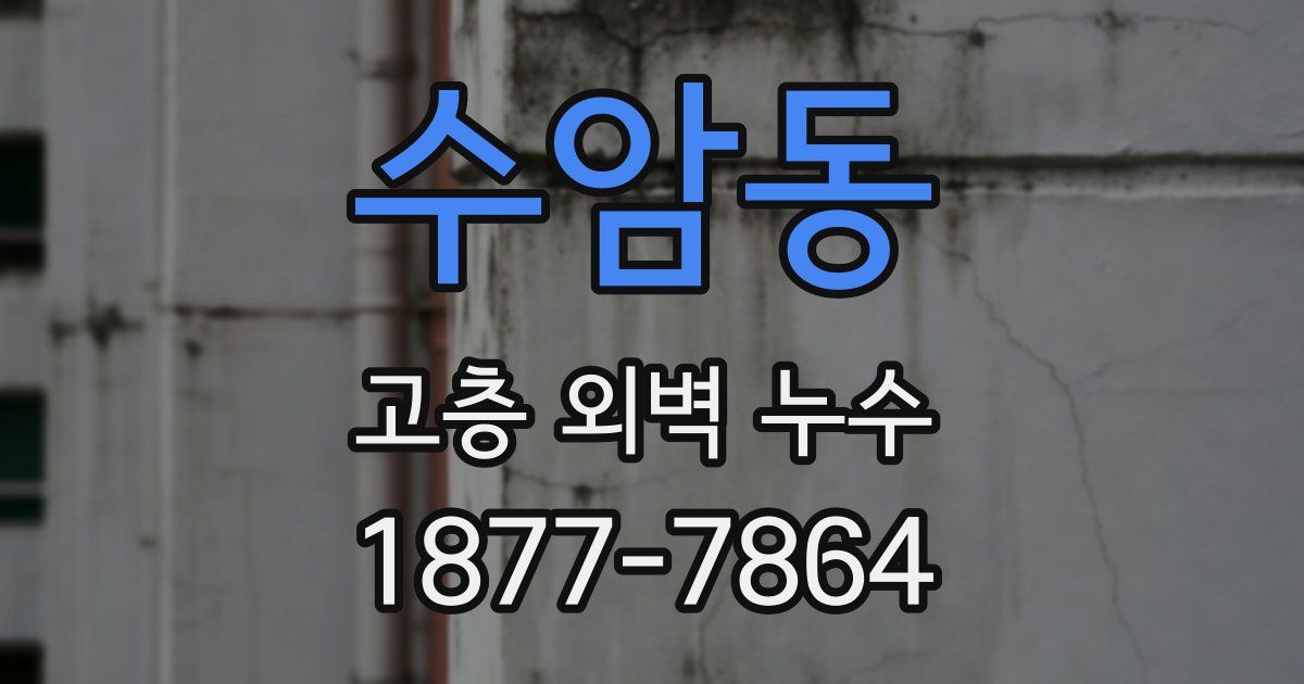 수암동 고층 외벽 누수