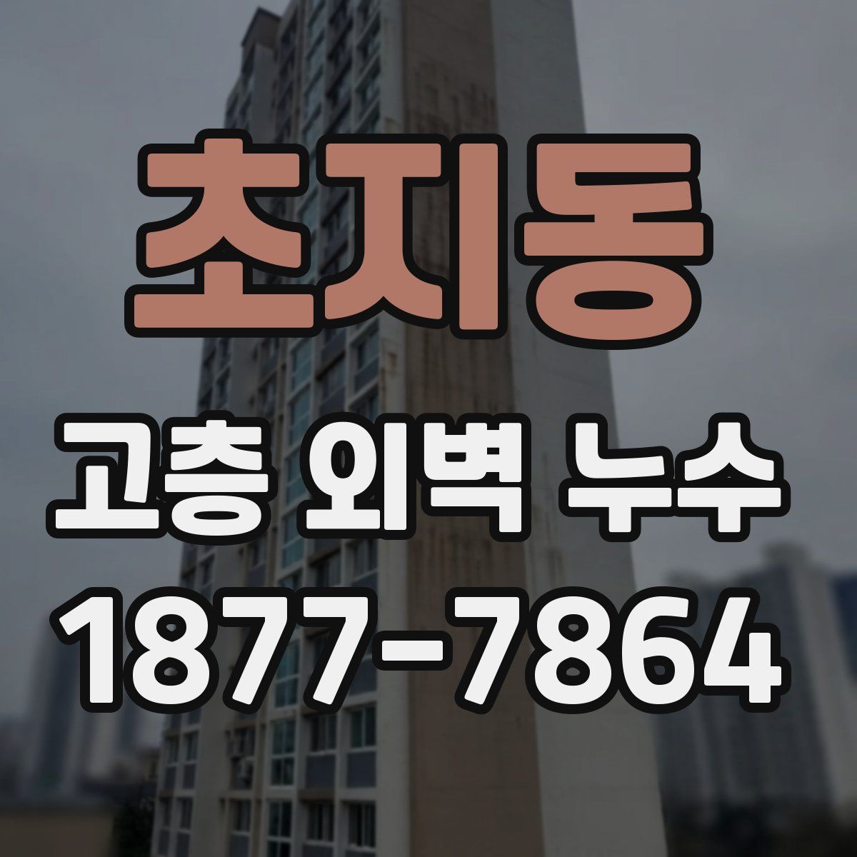 초지동 고층 외벽 누수