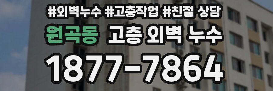 원곡동 고층 외벽 누수